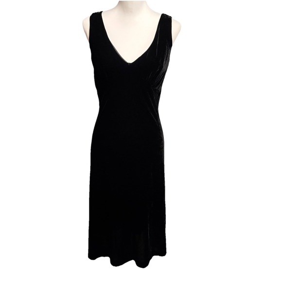 Cami NYC Dresses & Skirts - Cami NYC Black Velvet Burnout Dress‎ Size 6 Whimsigoth Fairy Romantic Timeless